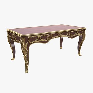 Louis XV Antique French Rococo Dining table 3D model - Download
