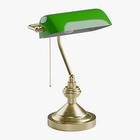 Retro banker lamp