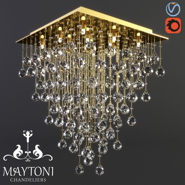 3D модель Maytoni Modern Swirl MOD217-50-G - TurboSquid 1257403