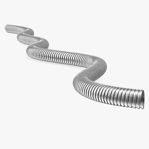 Galvanized Steel Flexible Conduit Rigged for Cinema 4D