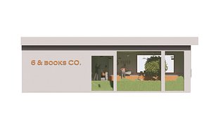 3D Creative Bookstore Model