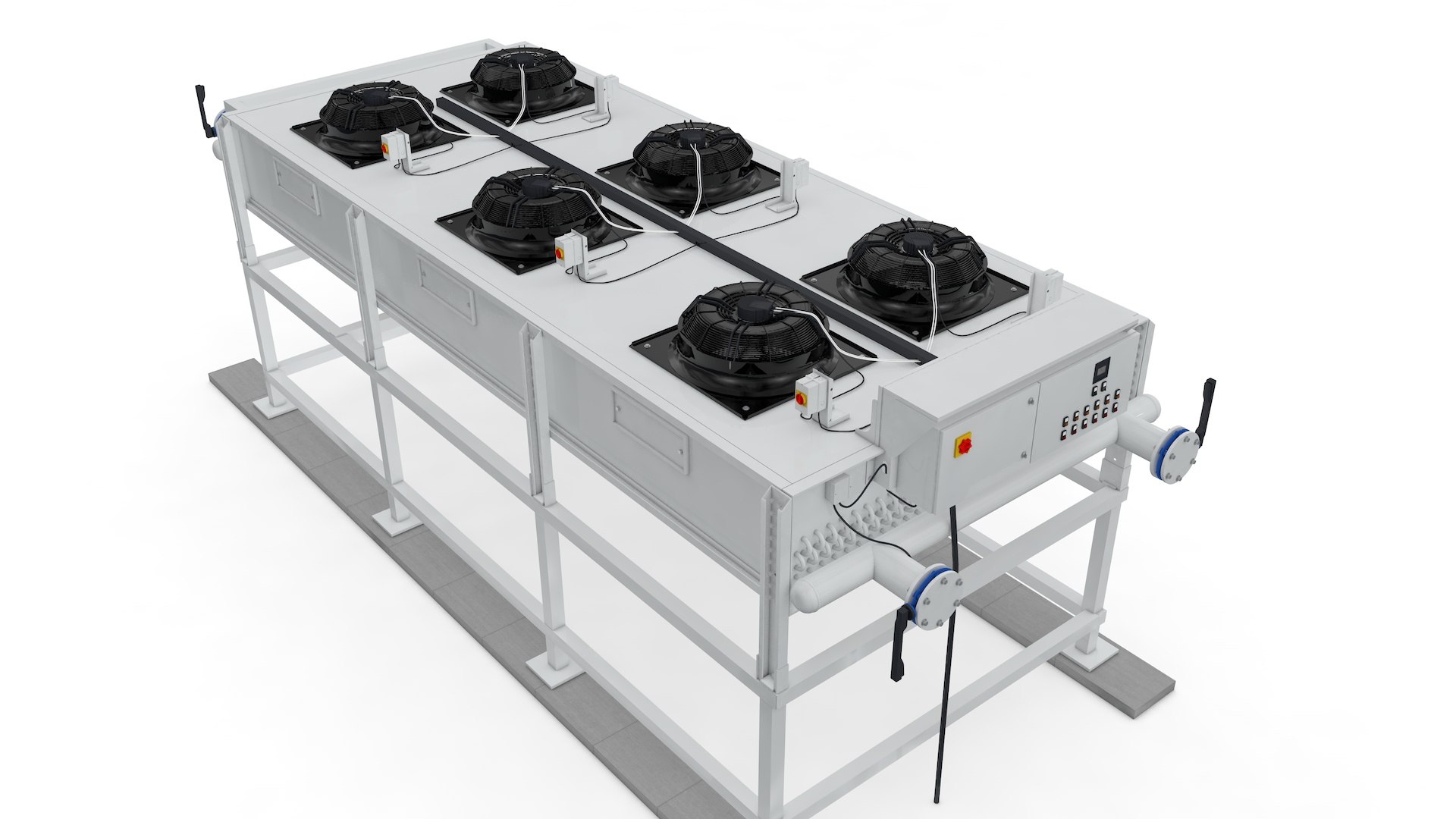 3D Radiator Chiller - TurboSquid 1484916