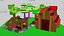 Zewnętrzna część domu w kopalni złota Lowpoly