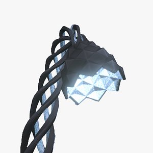 3D Twisted Lamp  GameReady model