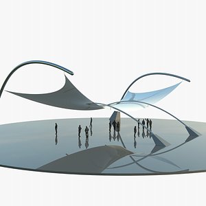 Tensile Structure Canopy 6 3D model