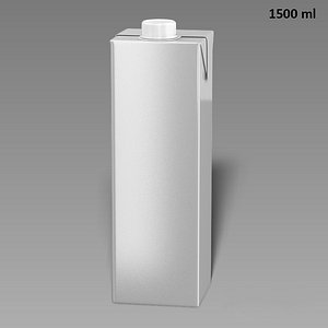 3d model drink box 1500 ml