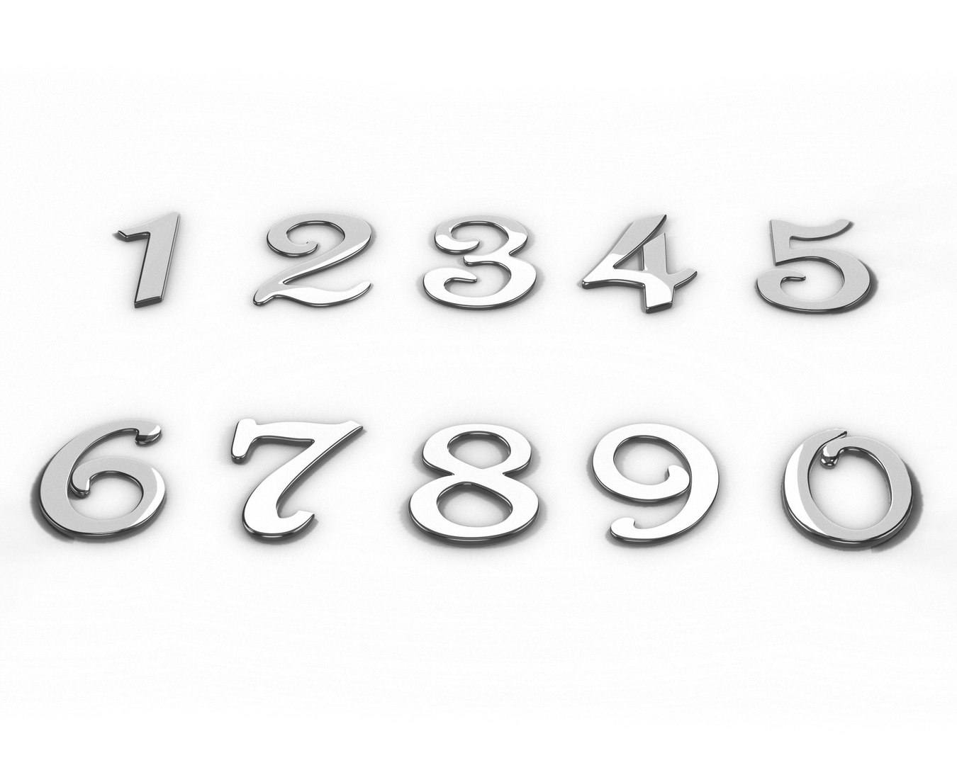 House address numbers 0 3D - TurboSquid 1304318