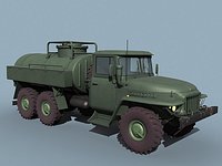 Ural-375 fuel bowser