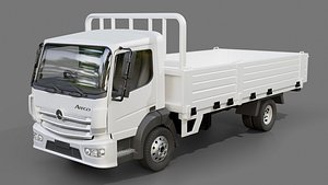 3D Mercedes Atego 2013 Flatbed Truck model
