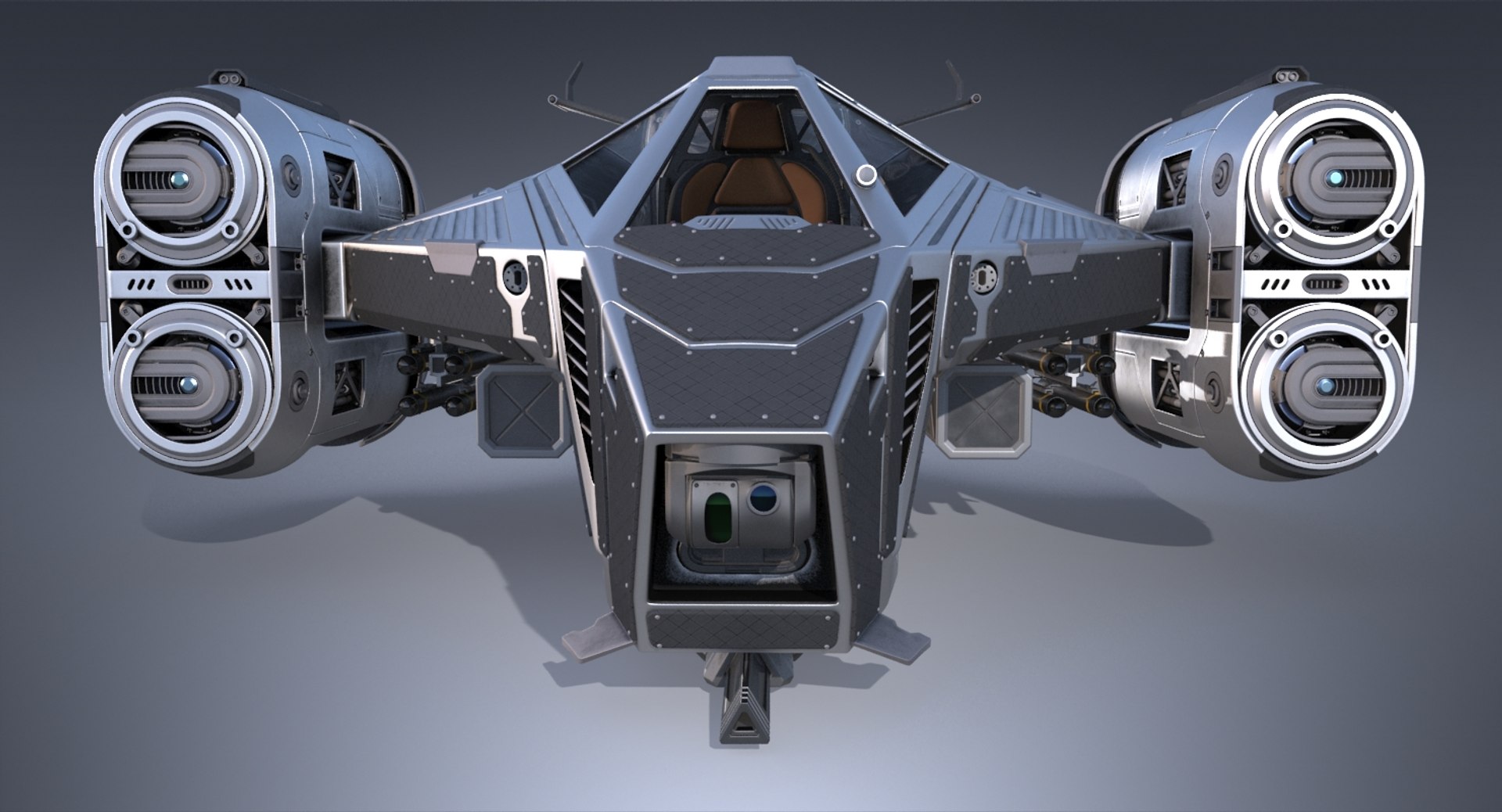 Sci-fi Spaceship 3D Model - TurboSquid 1199338