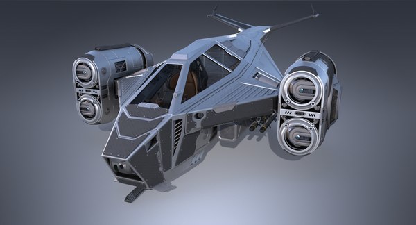 Sci-fi spaceship 3D model - TurboSquid 1199338