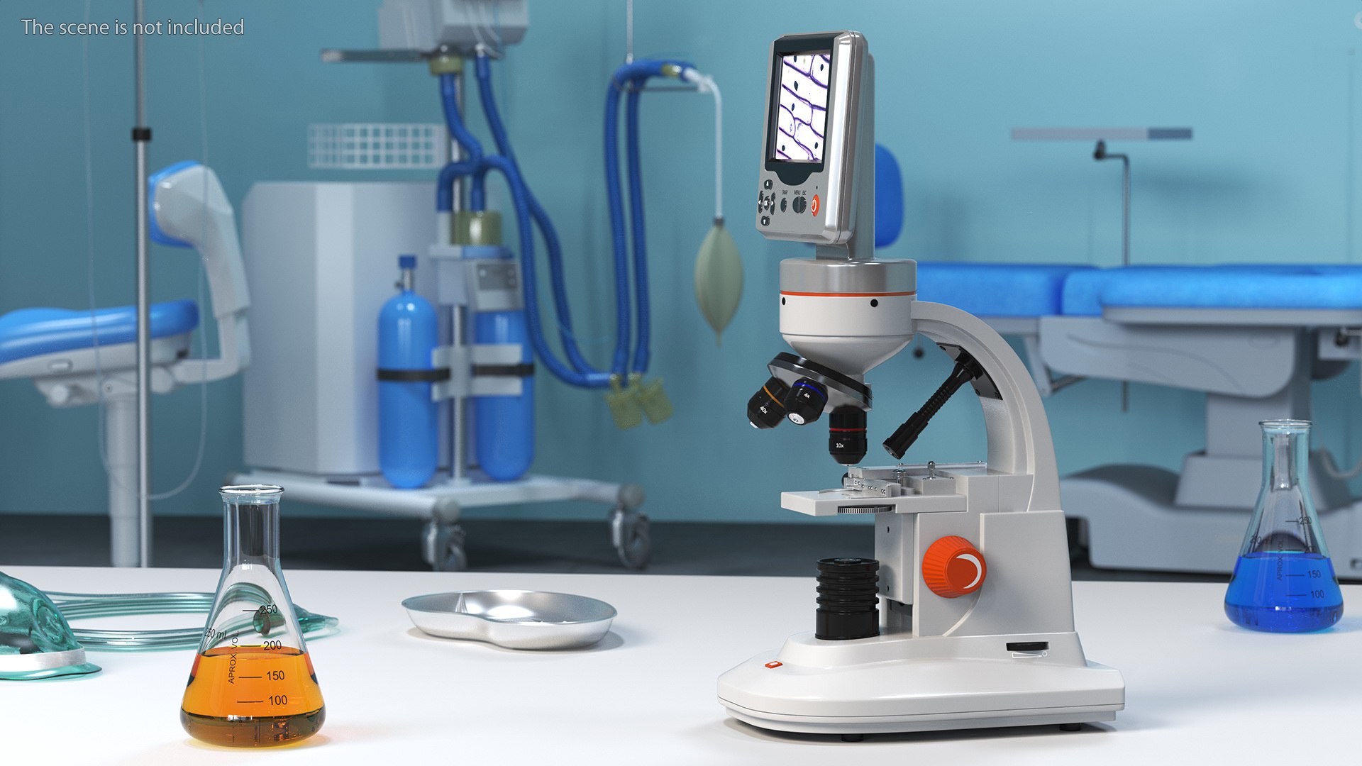 Professional Biological Microscope 3D Model - TurboSquid 2139976