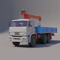 Load Handling Cranes - KMU Kanglim KS-1256 G2 on chassis KAMAZ-43118