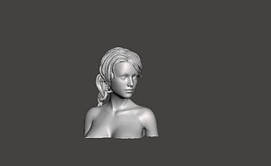 3D Printable Nude Female Body Pose 04