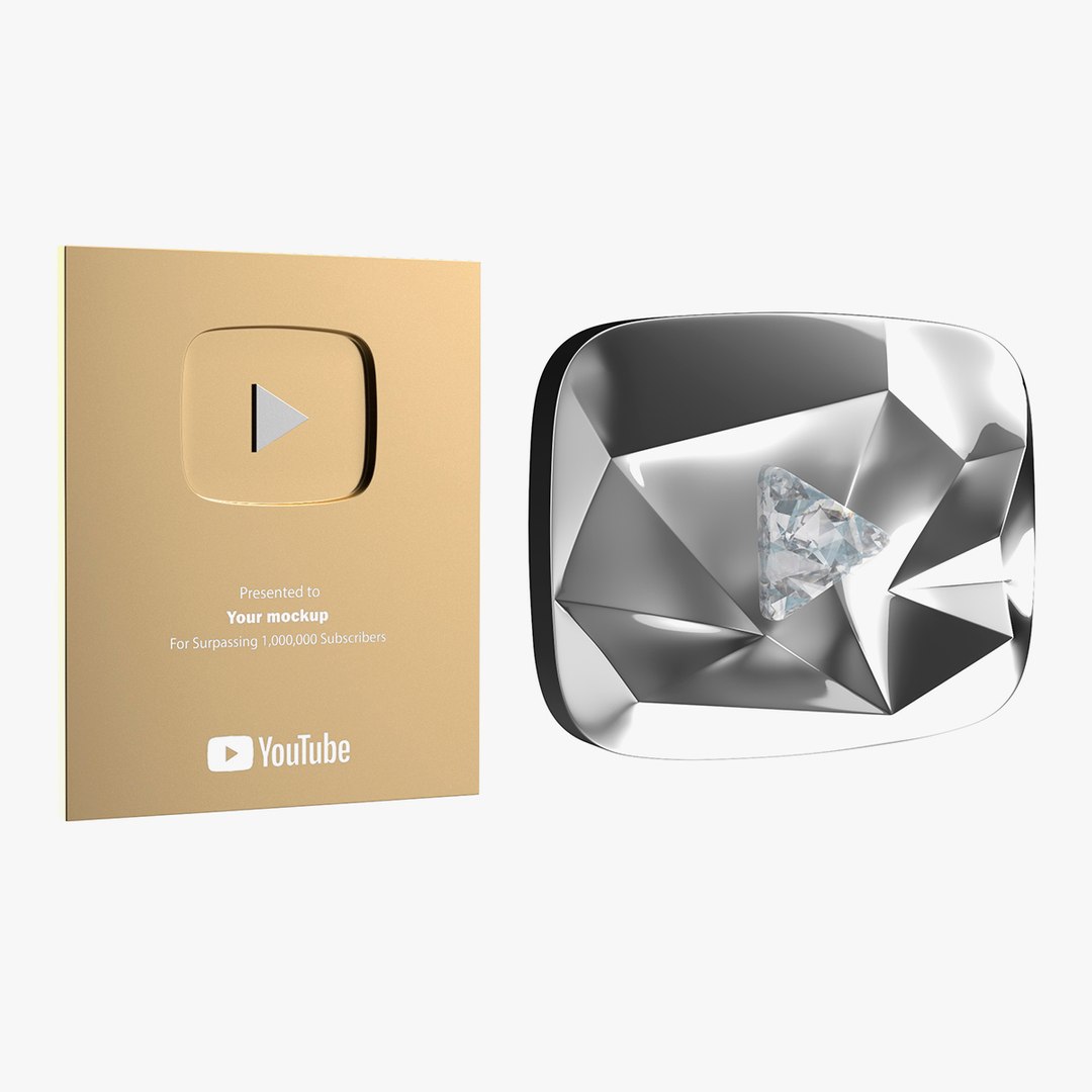 Youtube Awards Collection 3D model preview