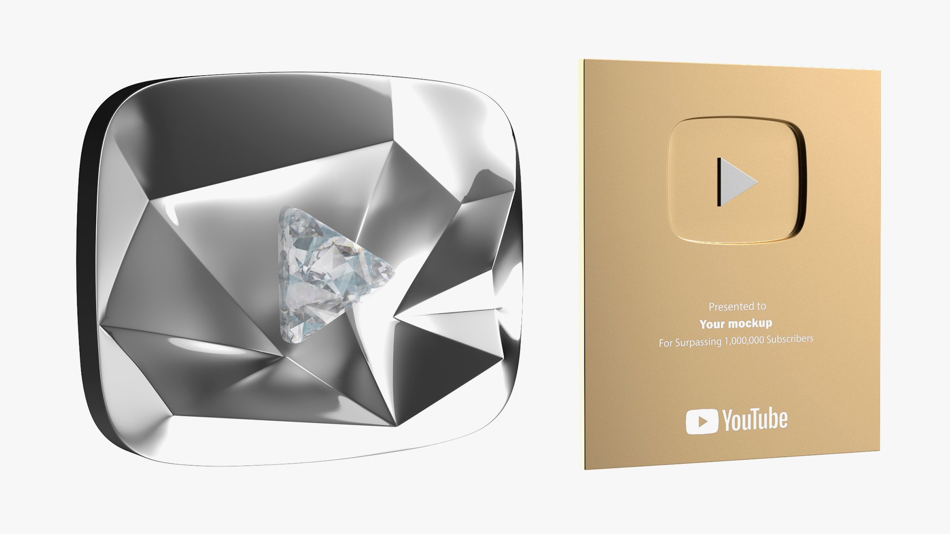 3D Youtube Awards Collection - TurboSquid 2180196