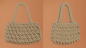 3D weave bag cream color v17 model