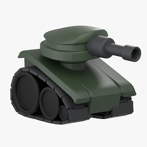 Army Tank 3D Illustration 3D model