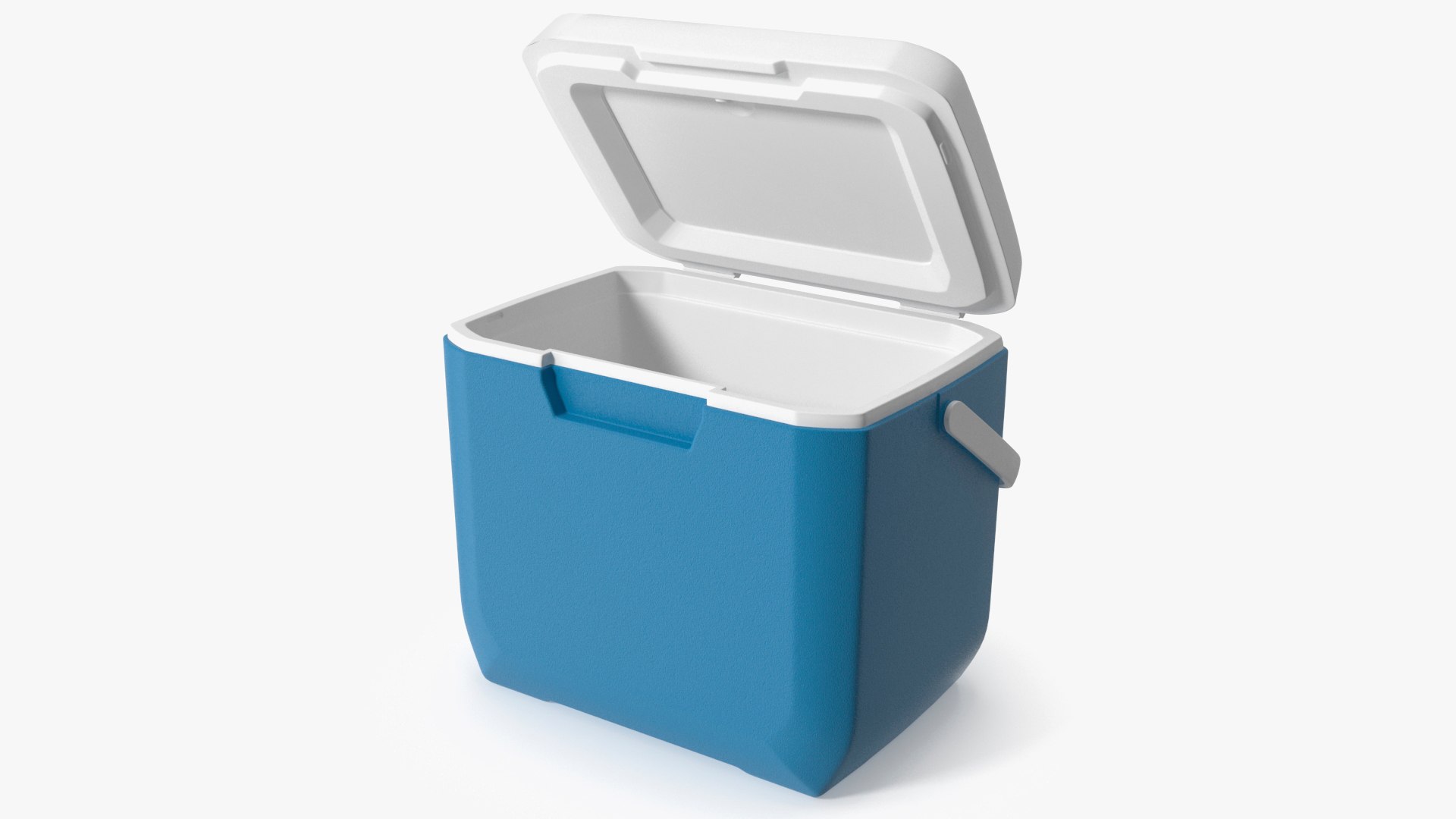 Portable 28 Quart Cool Box Rigged 3D model preview