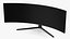 Samsung Odyssey G9 Ultrawide Gaming Monitor OFF Rigged for Cinema 4D