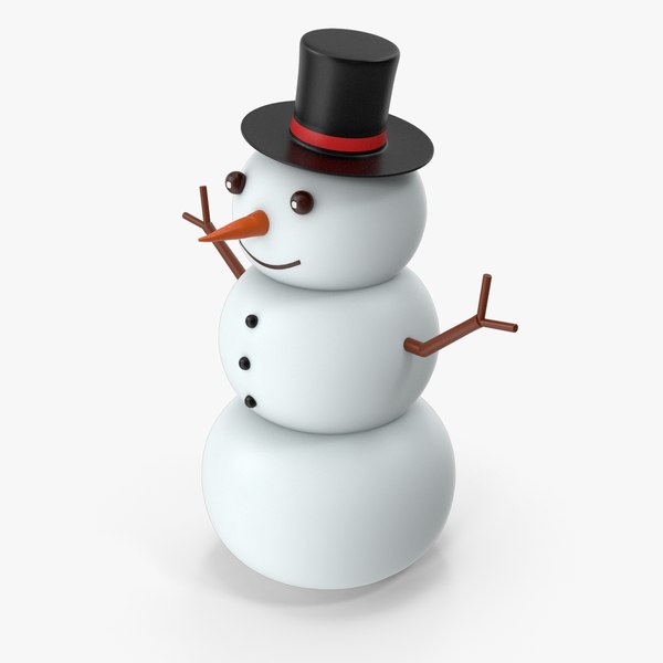 3D Cartoon Snow Man