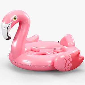 flamingo party island 3D model