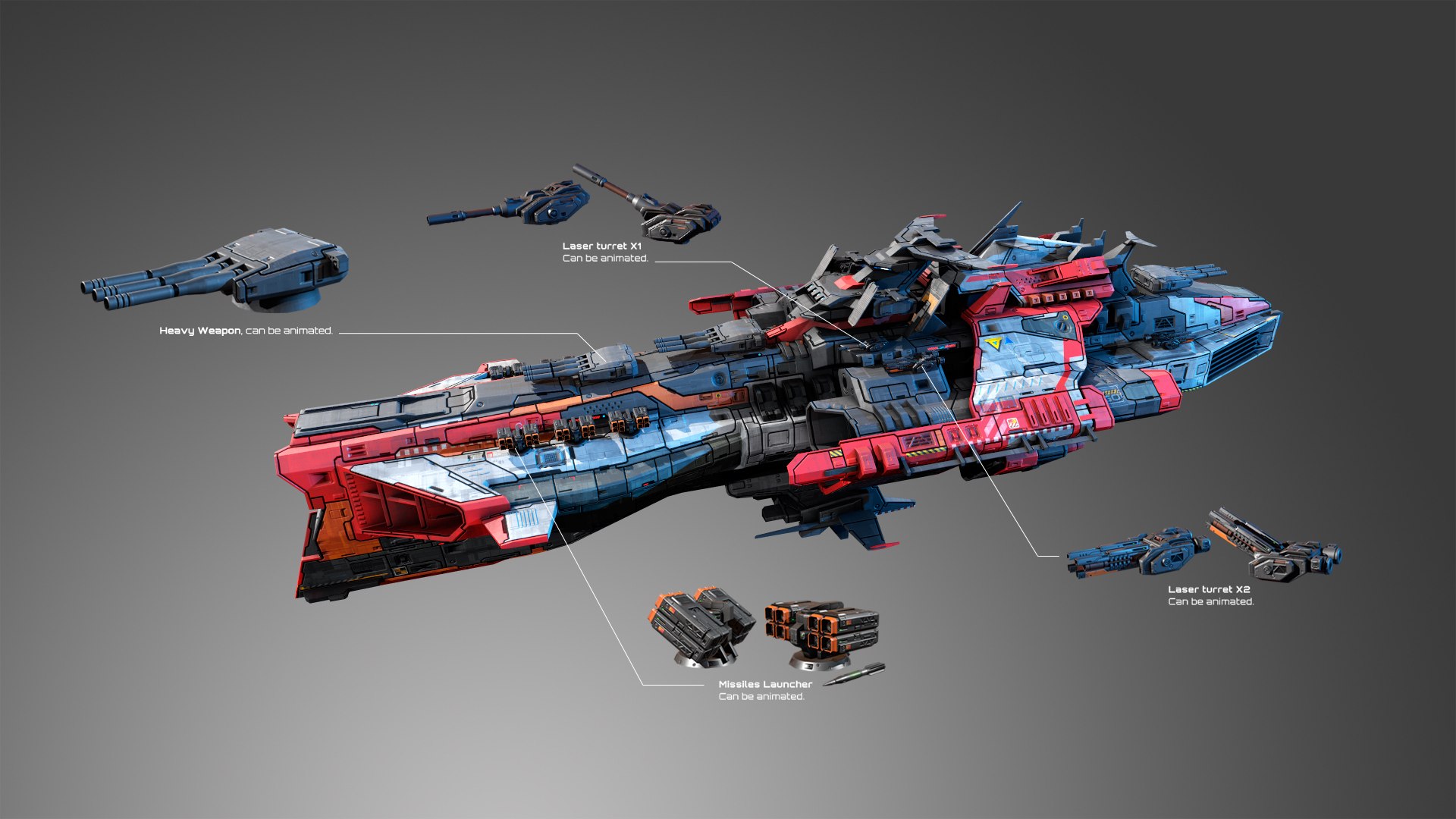 3D spaceship starship spacecraft https://p.turbosquid.com/ts-thumb/k9/BMtU7z/Zp/yamato_02/jpg/1611250754/1920x1080/fit_q87/8c6ab5d5940dfa49a3e32e4a001a3dc97e8468bb/yamato_02.jpg