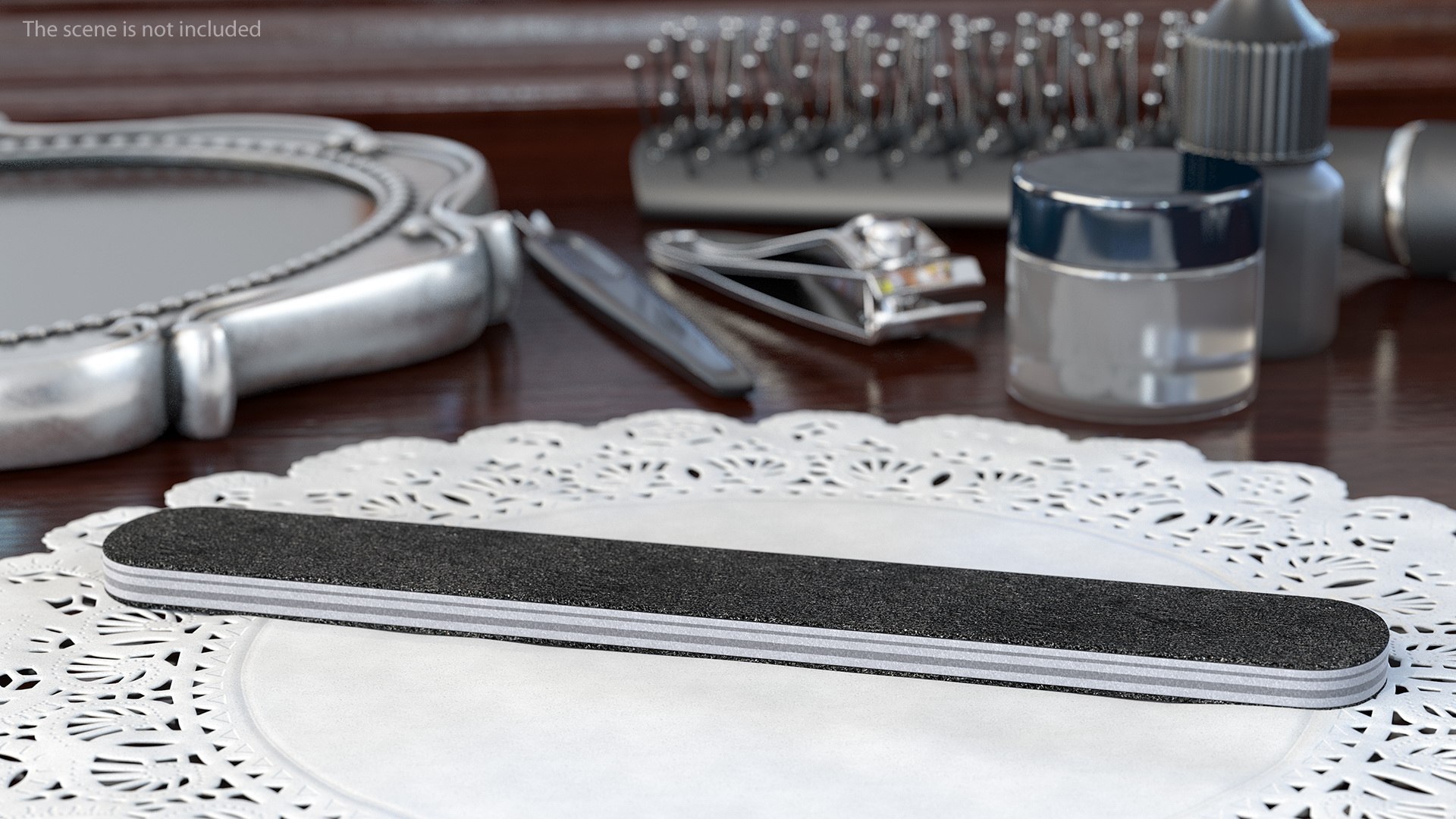 Nail File Cushioned Board Double Sided 3D model preview