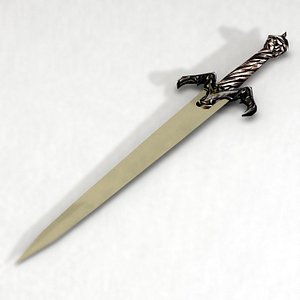 force edge sword_lowpoly_textured
