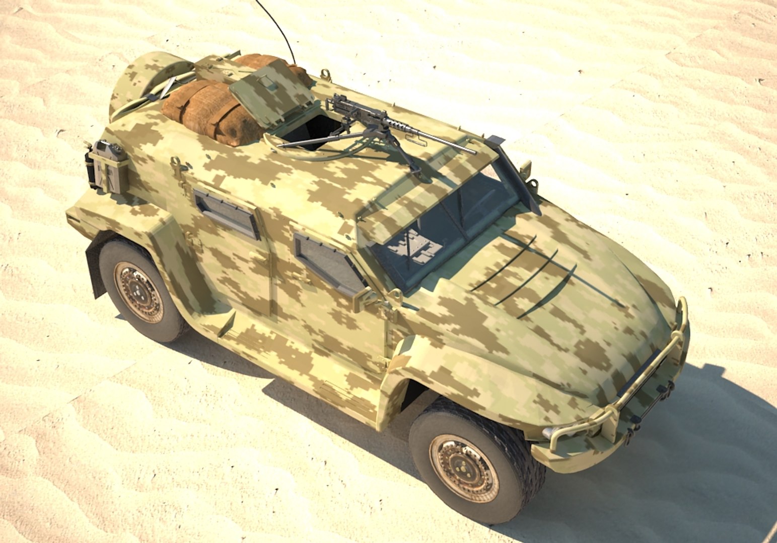 Hawkei Armoured 3D - TurboSquid 1575869