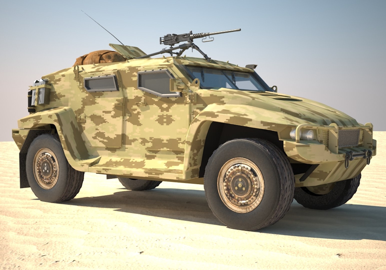 Hawkei Armoured 3D - TurboSquid 1575869