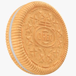 3D model oreo biscuit