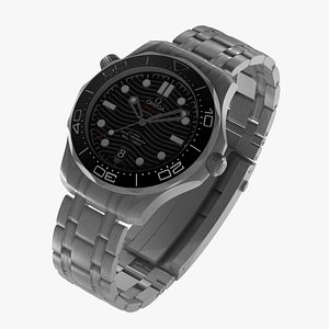 3D Omega Seamaster Diver on Steel