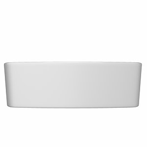 table wash basin rounded 3D model