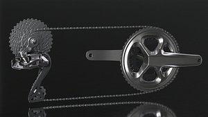 3D Bike Drivetrain Groupset