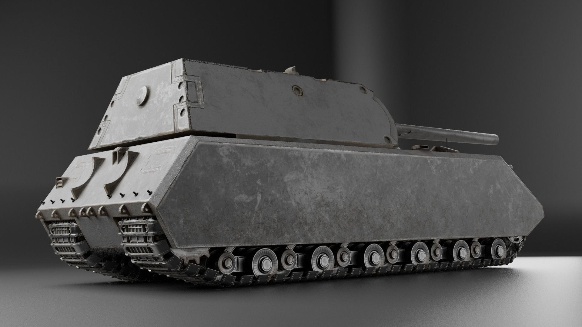 Low Poly Maus Panzer Tank - 3 Skins - Shell 3D - TurboSquid 1781344