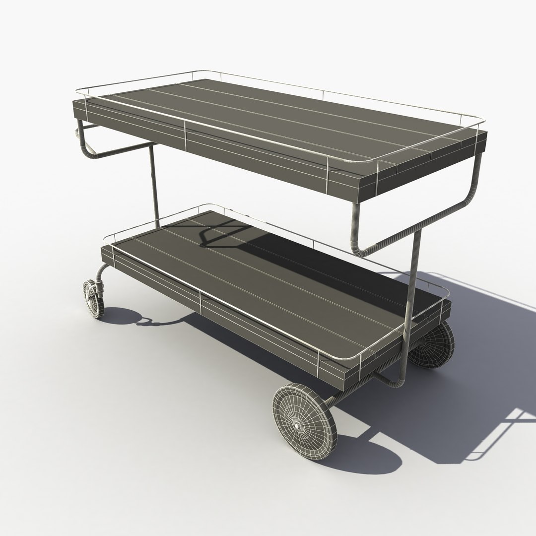 3d model food cart