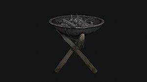3D fire bowl model