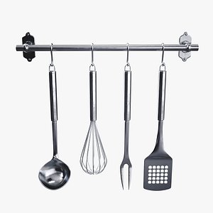 lightwave kitchen accessories 3D model