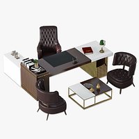 Custom Design Ceo Boss Office Furniture Set Design