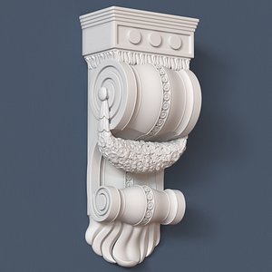 3d model corbel decorative