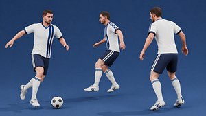 Soccer Player - Rigged 3D model