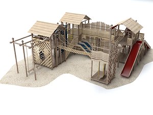 3D wooden playground