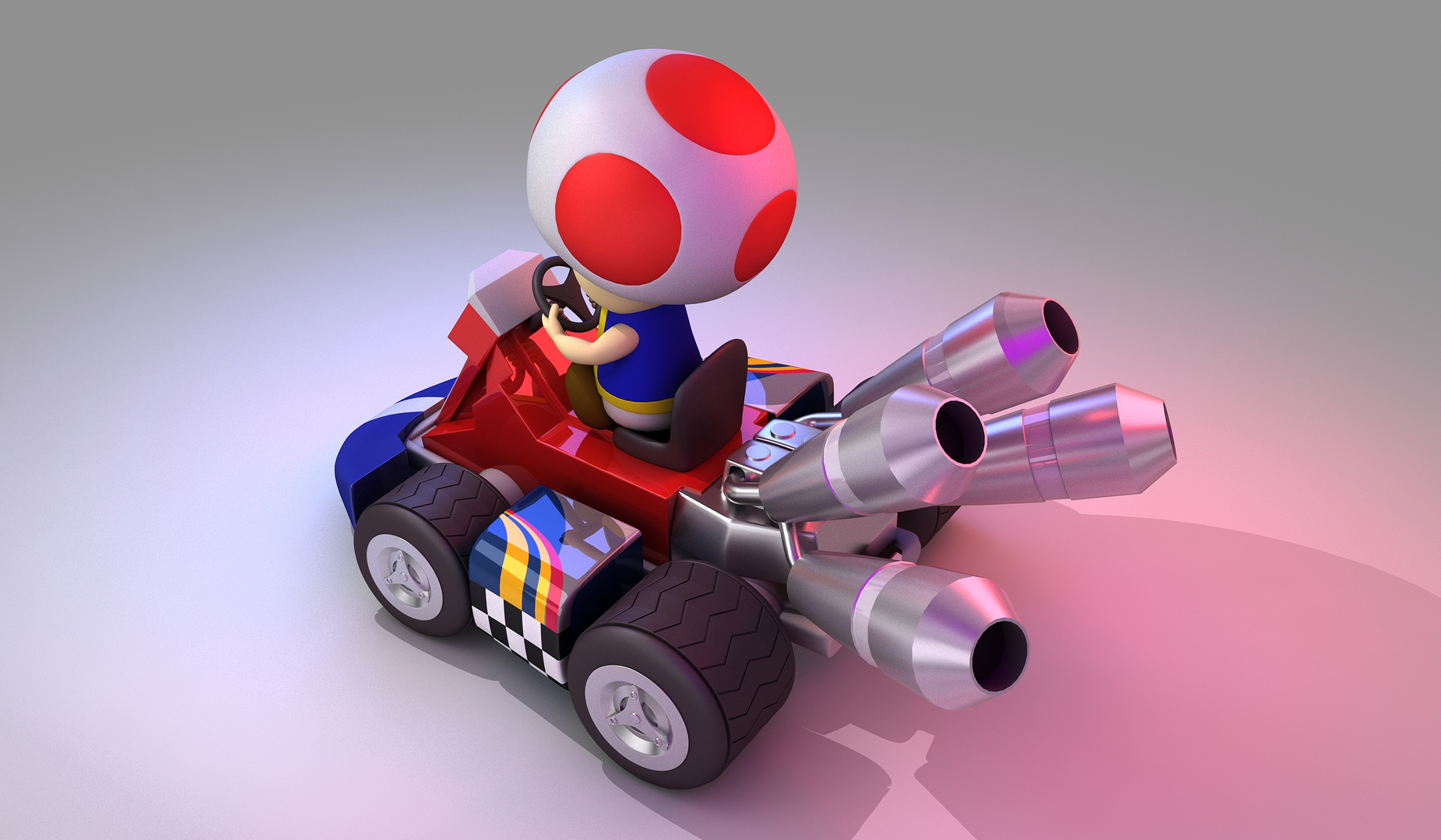 Toad Mario Kart 3d Model Turbosquid 1381112 5142