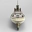 Steamship Karina Boat Lowpoly model