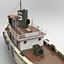 Steamship Karina Boat Lowpoly model