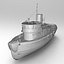 Steamship Karina Boat Lowpoly model