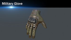 military gloves 3D model