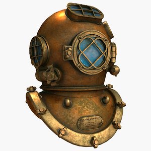 diving helmet 3D model