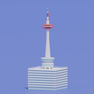 Japan Kyoto Tower Landmark 3D model